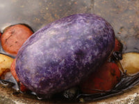 Polished  Purple Lepidolite Free Forms  x 6 From Zimbabwe