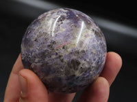 Polished Purple Lepidolite Spheres x 4 From Madagascar - TopRock