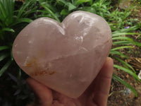 Polished Gemmy Pink Rose Quartz Hearts x 2 From Ambatondrazaka, Madagascar - TopRock