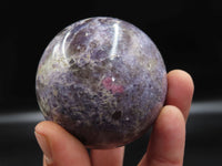 Polished Purple Lepidolite Spheres x 4 From Madagascar - TopRock