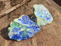 Natural Azurite & Malachite On Dolomite Specimens  x 35 From Kaokoveld, Namibia - Toprock Gemstones and Minerals 