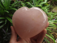 Polished Gemmy Pink Rose Quartz Hearts x 2 From Ambatondrazaka, Madagascar - TopRock