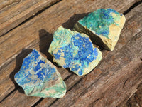 Natural Azurite & Malachite On Dolomite Specimens  x 35 From Kaokoveld, Namibia - Toprock Gemstones and Minerals 