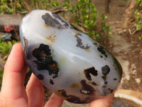 Polished Gorgeous Dendritic Agate Standing Free Forms  x 3 From Madagascar