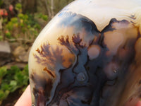 Polished Gorgeous Dendritic Agate Standing Free Forms  x 3 From Madagascar