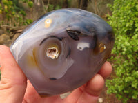 Polished Gorgeous Dendritic Agate Standing Free Forms  x 3 From Madagascar