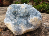 Natural Large Blue Celestite Crystal Specimen  x 1 From Sakoany, Madagascar