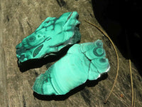 Polished Malachite Slices With Stunning Flower & Banding Patterns  x 12 From Congo - TopRock