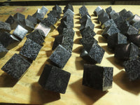 Polished Merlinite / Gabbro Cubes Cut to Stand - sold per piece - From Madagascar - TopRock