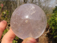 Polished Clear Quartz Crystal Balls x 5 From Madagascar