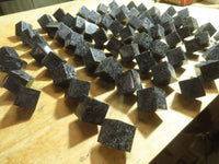 Polished Merlinite / Gabbro Cubes Cut to Stand - sold per piece - From Madagascar - TopRock