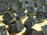 Polished Merlinite / Gabbro Cubes Cut to Stand - sold per piece - From Madagascar - TopRock