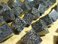 Polished Merlinite / Gabbro Cubes Cut to Stand - sold per piece - From Madagascar - TopRock