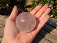 Polished Clear Quartz Crystal Balls x 5 From Madagascar