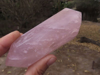 Polished Gemmy Pink Rose Quartz Double Terminated Points  x 4 From Ambatondrazaka, Madagascar - TopRock