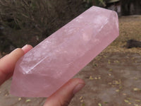 Polished Gemmy Pink Rose Quartz Double Terminated Points  x 4 From Ambatondrazaka, Madagascar - TopRock