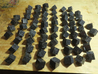 Polished Merlinite / Gabbro Cubes Cut to Stand - sold per piece - From Madagascar - TopRock