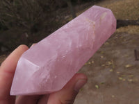 Polished Gemmy Pink Rose Quartz Double Terminated Points  x 4 From Ambatondrazaka, Madagascar - TopRock