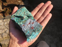 Natural Rough Shattuckite With Malachite & Cuprite Specimens  x 3 From Kaokoveld, Namibia - Toprock Gemstones and Minerals 