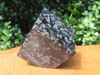 Polished Merlinite / Gabbro Cubes Cut to Stand - sold per piece - From Madagascar - TopRock