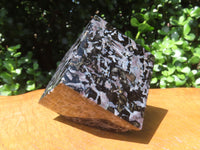 Polished Merlinite / Gabbro Cubes Cut to Stand - sold per piece - From Madagascar - TopRock