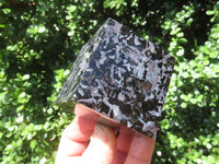 Polished Merlinite / Gabbro Cubes Cut to Stand - sold per piece - From Madagascar - TopRock