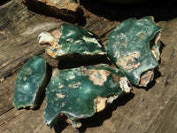 Polished Emerald Mtorolite / Chrome Chrysoprase Plates  x 4 From Zimbabwe - TopRock