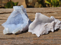 Natural Etched Blue Chalcedony Specimens  x 35 From Nsanje, Malawi