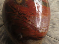 Polished Petrified Red Podocarpus Wood Eggs x 2 From Madagascar - TopRock