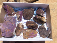 Natural Purpurite Specimens x 10 From Erongo, Namibia - TopRock