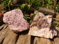 Natural Rough Purple Lepidolite Specimens  x 6 From Namibia - Toprock Gemstones and Minerals 