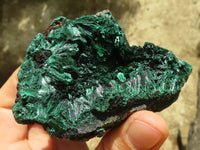 Natural Chatoyant Silky Malachite Specimens  x 6 From Kasompe, Congo - Toprock Gemstones and Minerals 