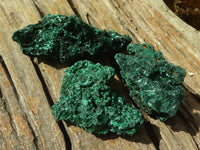 Natural Chatoyant Silky Malachite Specimens  x 6 From Kasompe, Congo - Toprock Gemstones and Minerals 