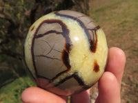 Polished Lovely Septerye (Calcite & Aragonite) Spheres  x 4 From Mahajanga, Madagascar - TopRock