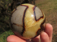 Polished Lovely Septerye (Calcite & Aragonite) Spheres  x 4 From Mahajanga, Madagascar - TopRock