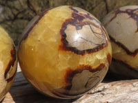 Polished Lovely Septerye (Calcite & Aragonite) Spheres  x 4 From Mahajanga, Madagascar - TopRock