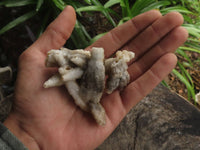 Natural Drusy Quartz Coated Calcite Pseudomorph Specimens  x 12 From Alberts Mountain, Lesotho - TopRock