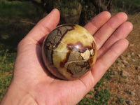 Polished Lovely Septerye (Calcite & Aragonite) Spheres  x 4 From Mahajanga, Madagascar - TopRock