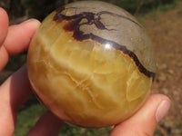 Polished Lovely Septerye (Calcite & Aragonite) Spheres  x 4 From Mahajanga, Madagascar - TopRock