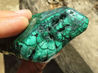 Polished Malachite Free Forms With Stunning Flower & Banding Patterns x 6 From Congo - TopRock