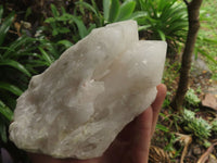 Natural White Quartz Clusters  x 2 From Madagascar - TopRock