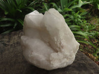 Natural White Quartz Clusters  x 2 From Madagascar - TopRock