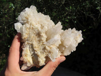 Natural Fairly Large Optic to Semi Optic Quartz Clusters x 2 From Serenje, Zambia - TopRock