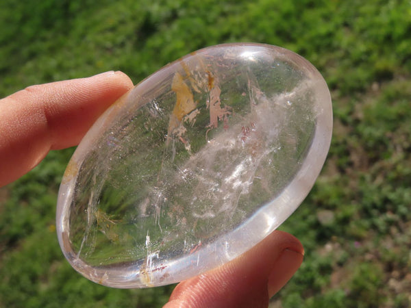 Polished Semi Optic Quartz Gallets With Golden Hematoid In Some  x 12 From Madagascar - TopRock