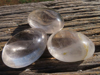 Polished Semi Optic Quartz Gallets With Golden Hematoid In Some  x 12 From Madagascar - TopRock