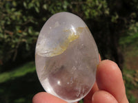 Polished Semi Optic Quartz Gallets With Golden Hematoid In Some  x 12 From Madagascar - TopRock