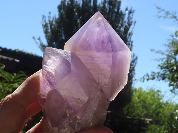 Natural Jacaranda Amethyst Clusters  x 2 From Mumbwa, Zambia - TopRock