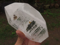 Polished Large Chlorite "Moss" Included Quartz Crystal x 1 From Madagascar - TopRock