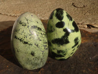 Polished Spotted Leopard Stone Standing Free Forms  x 6 From Zimbabwe - Toprock Gemstones and Minerals 