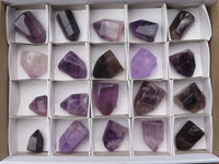 Polished Stunning Mixed Selection Of Window Amethyst Crystals  x 20 From Akansobe, Madagascar - TopRock